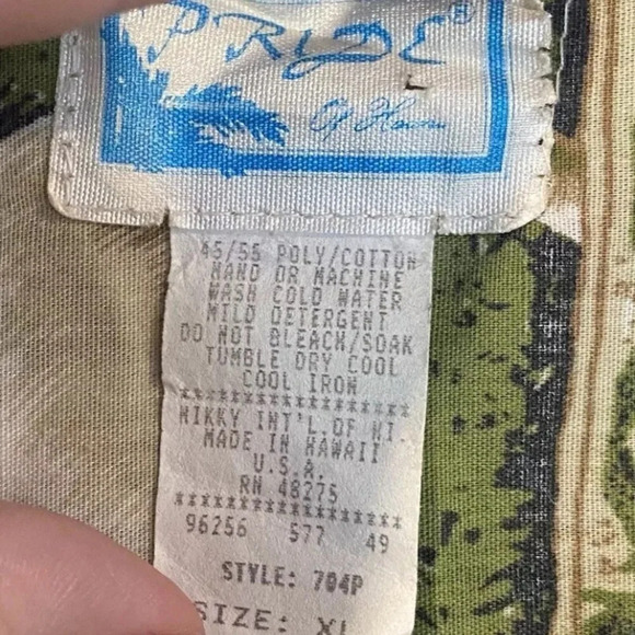 Vintage Pride of Hawaii Hawaiian Tropical Shirt Men’s Size‎ XL (137) - Picture 3 of 3